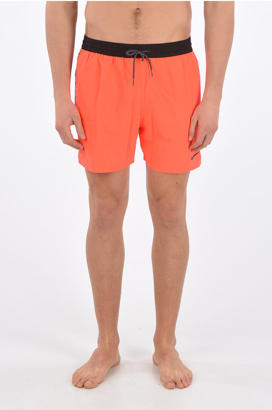 Nike Boxer Swimsuit In Orange