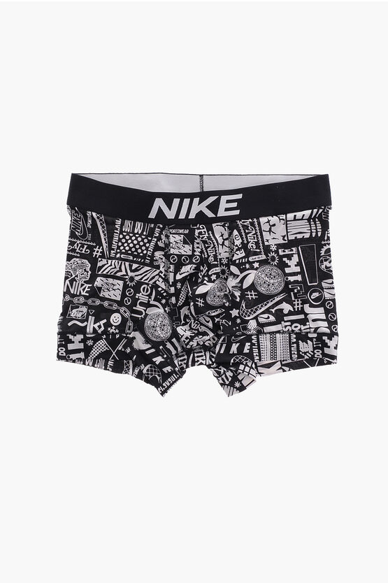 Nike Boxer With All-over Contrast Prints In Gray