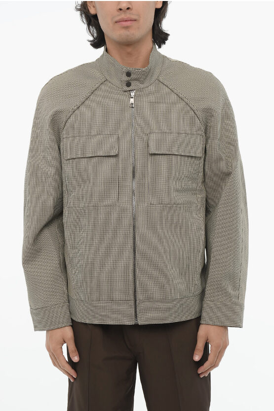 Neil Barrett Boxy Fit Baracuta Jacket With Zip Closure