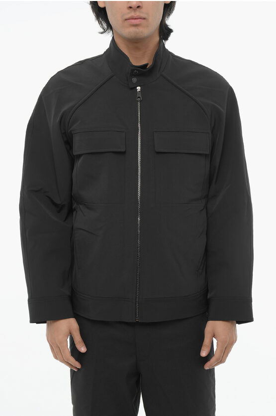 Neil Barrett Boxy Fit Baracuta Jacket With Zip Closure