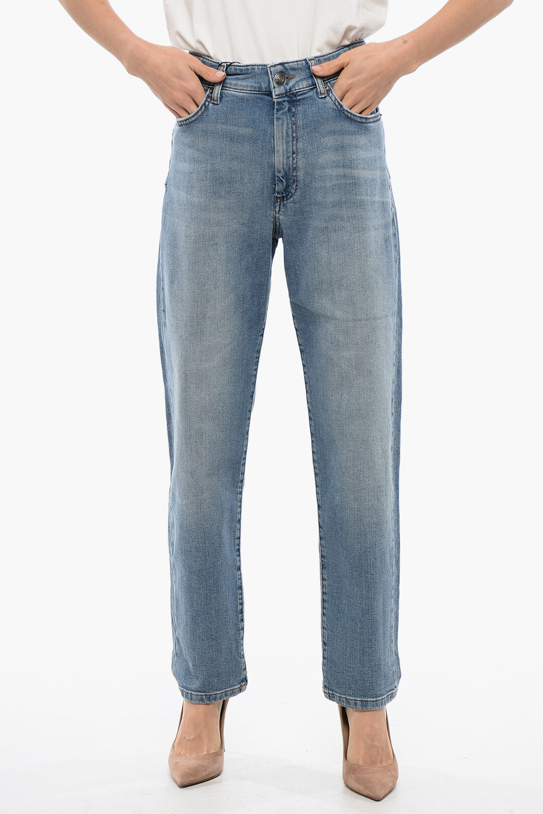 Sportmax Boyfriend Fit BRIAN Jeans with Visible Stitching