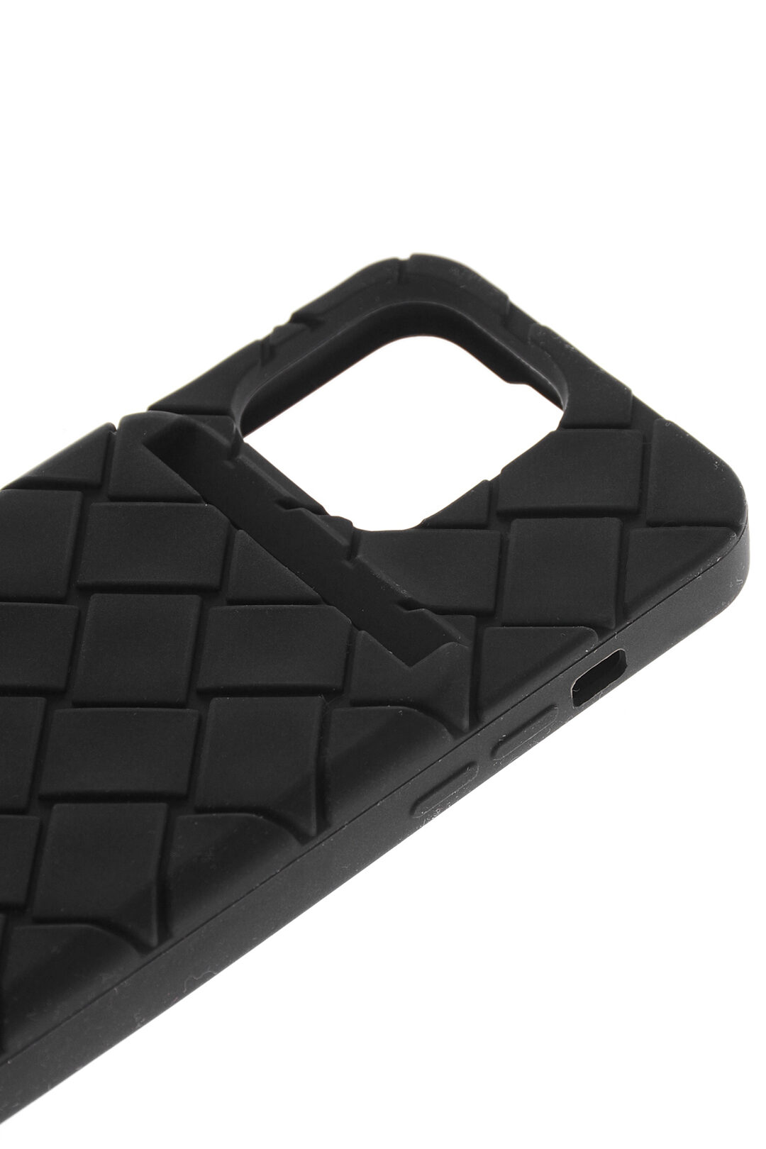 Bottega Veneta - Black Woven iPhone 13 Pro Case On Strap