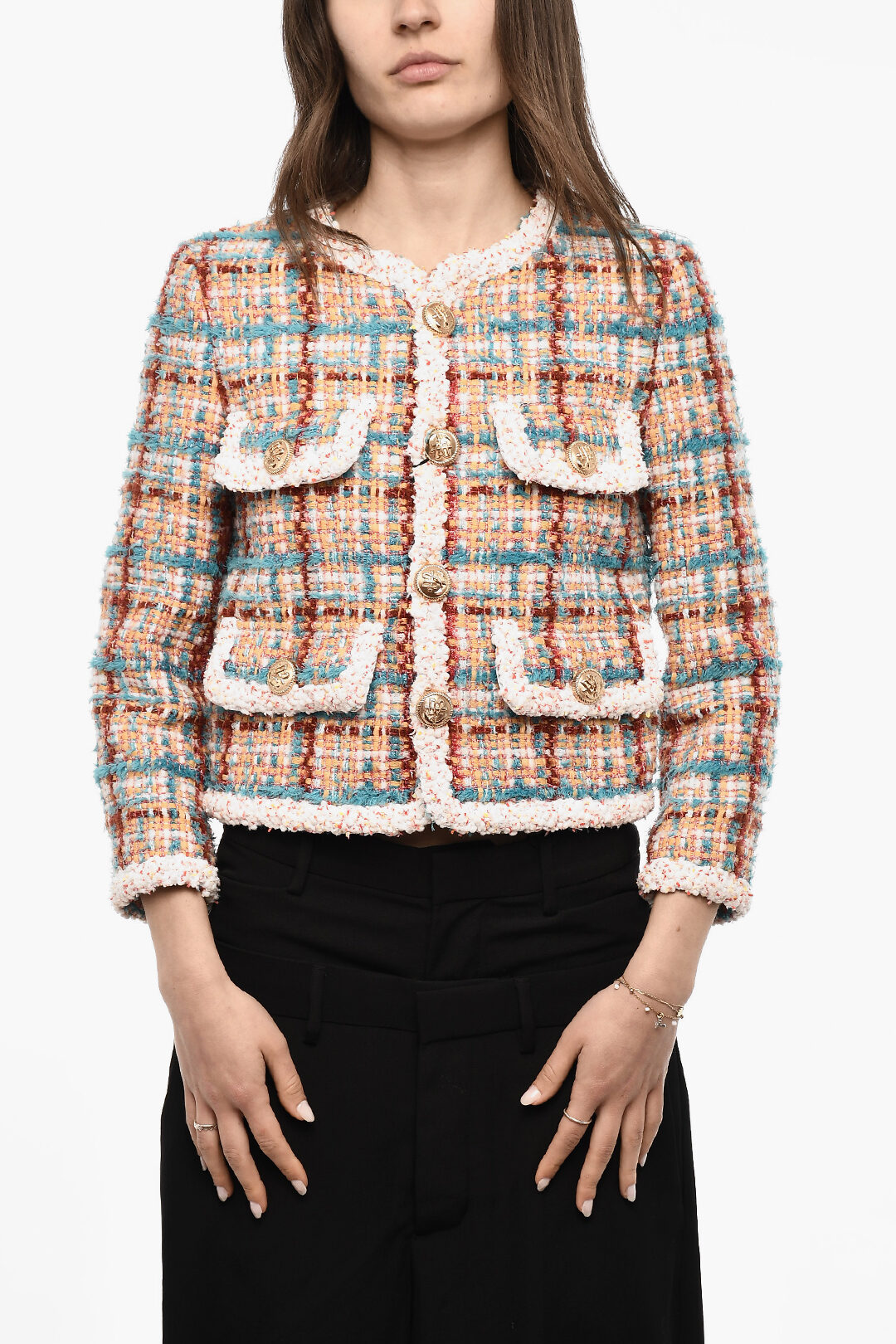 Dsquared2 Braided Jacket With Jewel Buttons women - Glamood Outlet