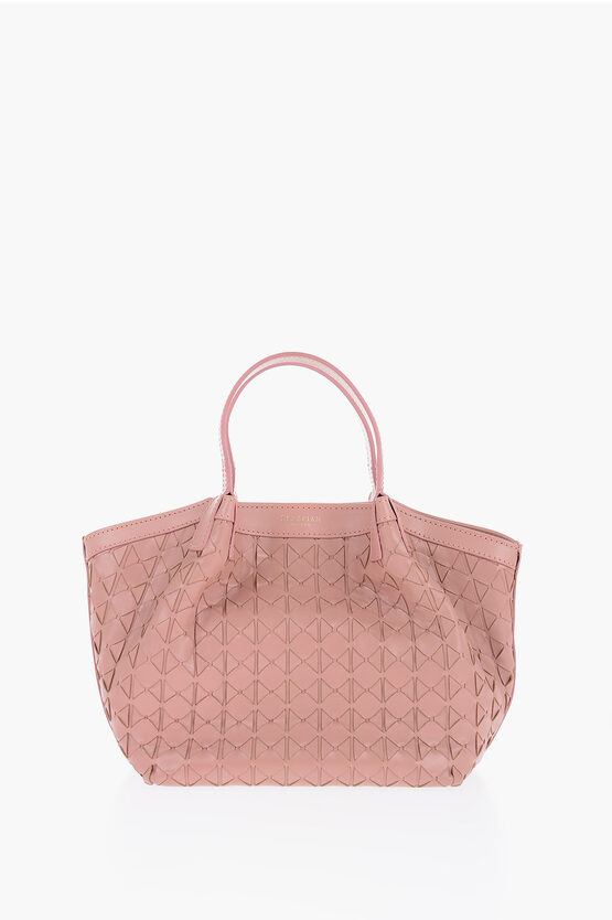 Shop Serapian Braided Leather Hand Bag