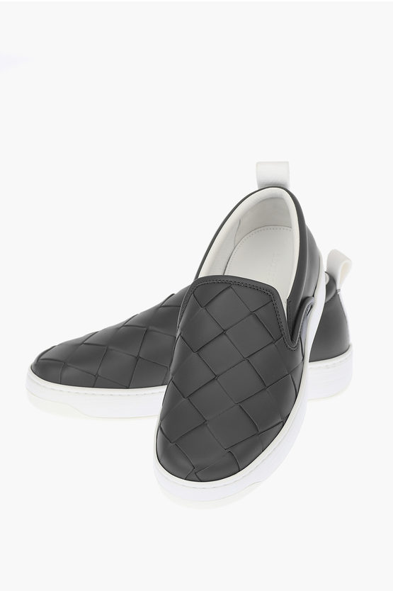 【送料&関税込】Bottega Veneta Leather Slip-on Bottega Veneta Braided Leather Slip Ons men - Glamood Outlet