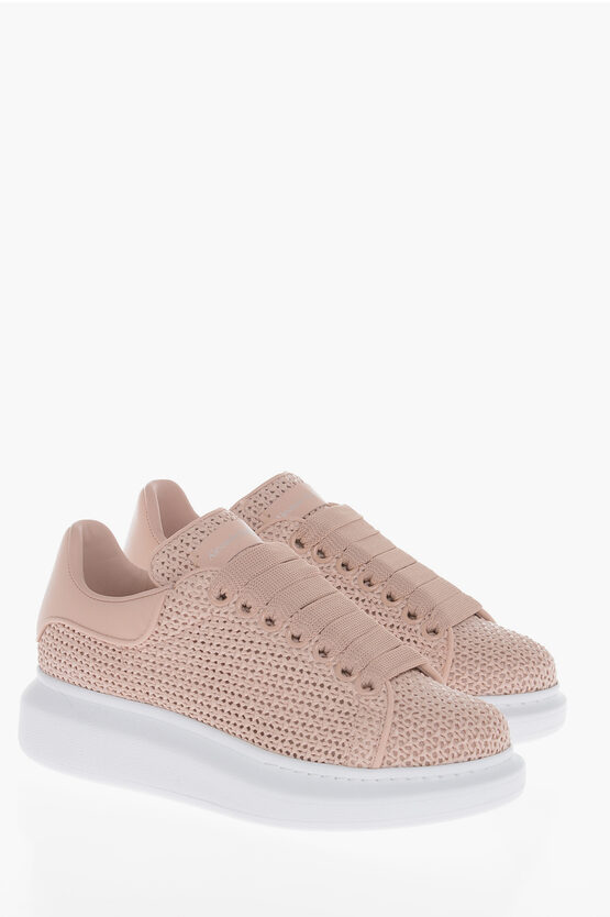 alexander mcqueen rose gold sneakers