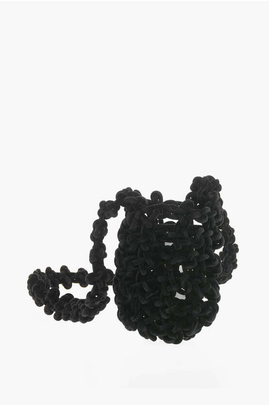 Kara Braided Velvet Bag