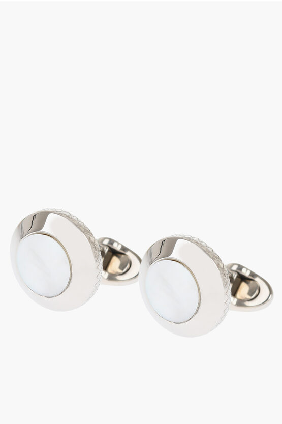 Corneliani Brass Cufflinks With Crystals