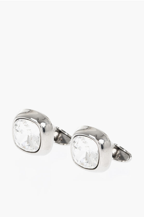 Corneliani Brass Cufflinks With Swarovski