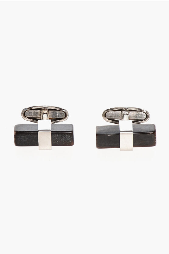 Brass Cufflinks Wit…