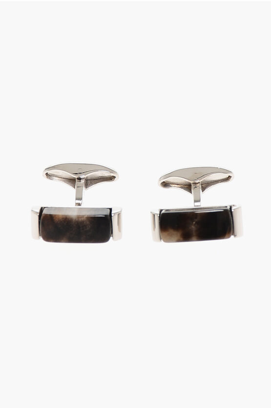 Brass Cufflinks Wit…