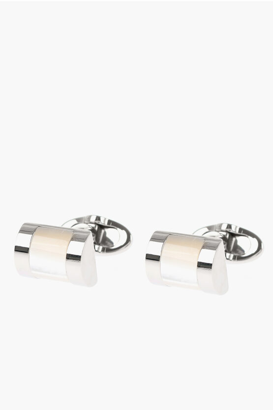 Corneliani Brass Cufflinks With Nacre
