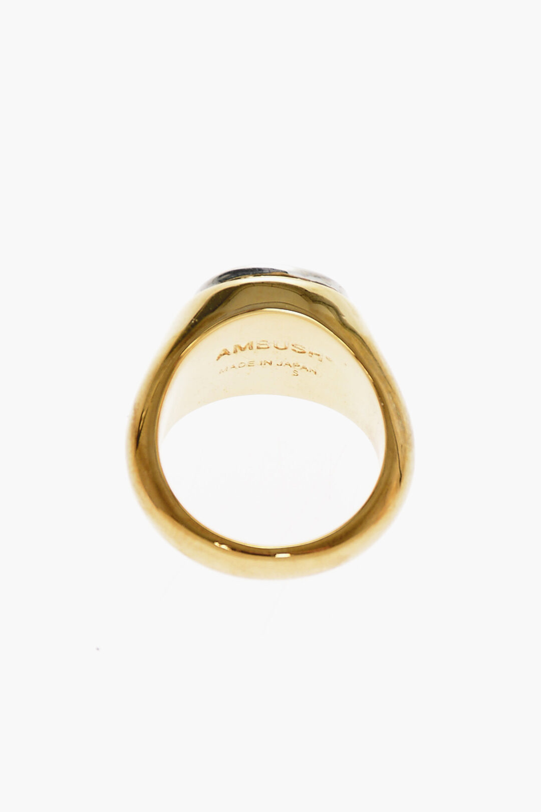 Ambush Brass SMILEY Ring with Engraved Logo women - Glamood Outlet