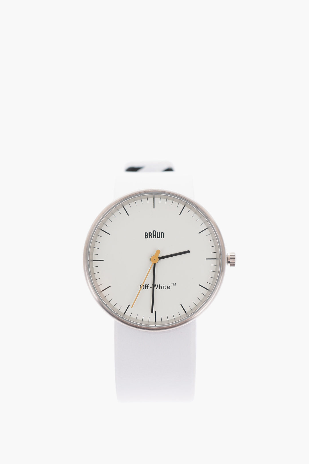 Off-White BRAUN orologio analogico con cinturino in pelle uomo - Glamood  Outlet