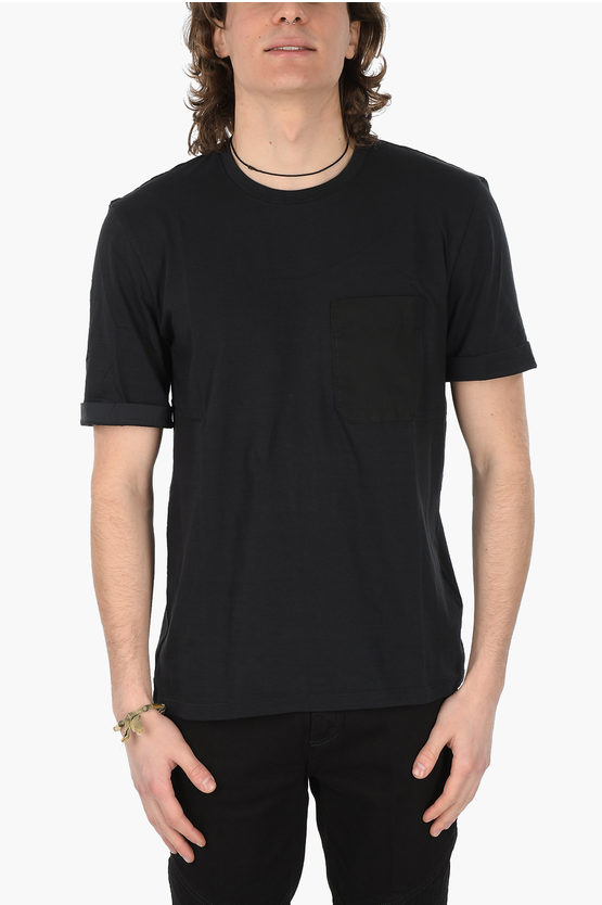 Neil Barrett Breast-pocket Slim Fit T-shirt In Black