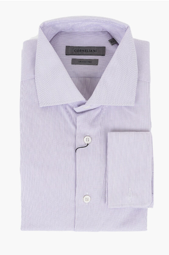 Corneliani Checkered Motif Cotton Shirt