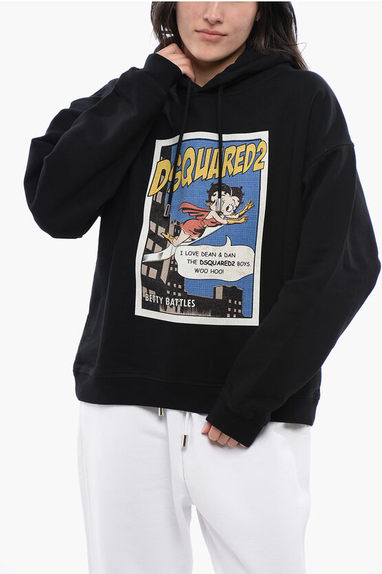Dsquared2 Graphic-print Jersey Hoodie