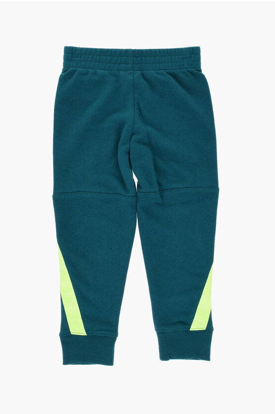 Brushed Cotton Blend Hoodie and Joggers Set with Printed Logo