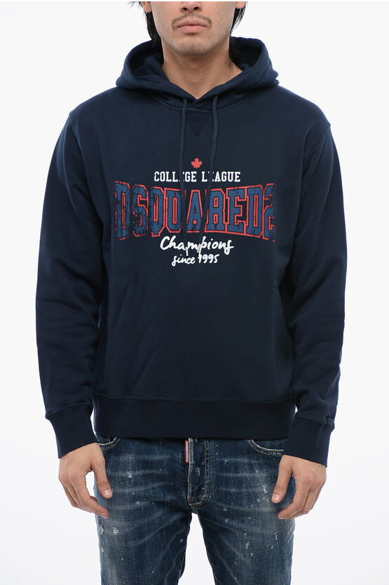 Dsquared2 Brushed Cotton College League Hoodie