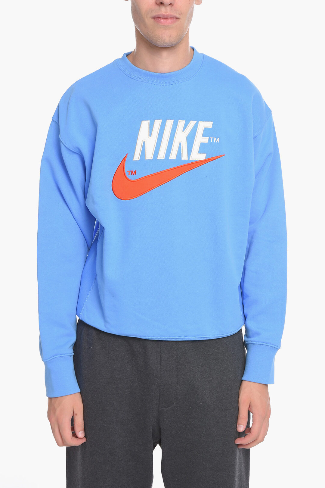 nike cotton crew neck sweatshirt