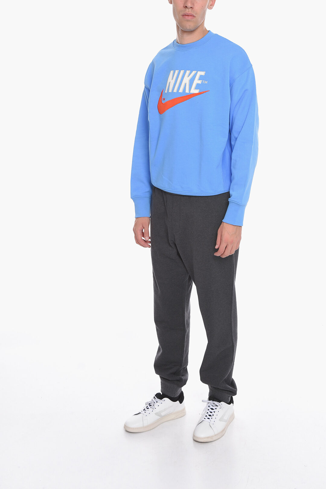 nike cotton crew neck sweatshirt