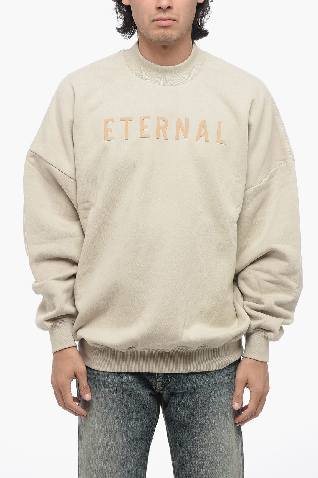 Brushed cotton sweatshirt best sale