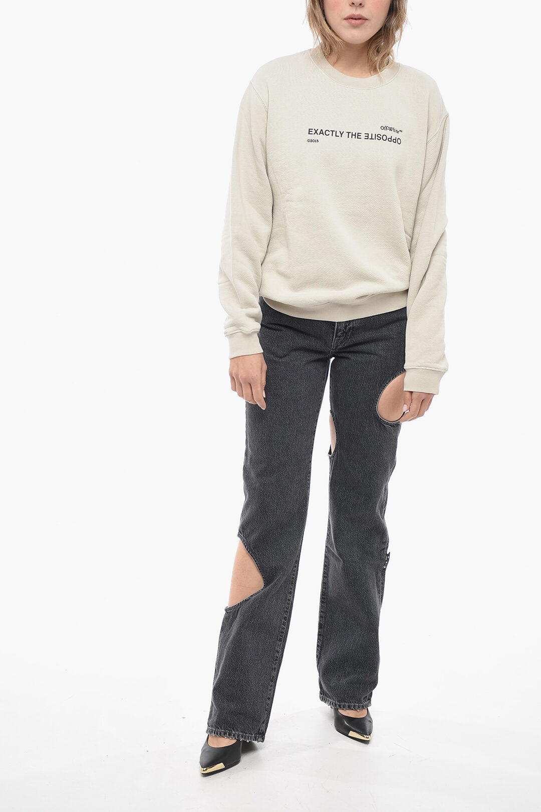 off white sweatshirt impressionism | eBay