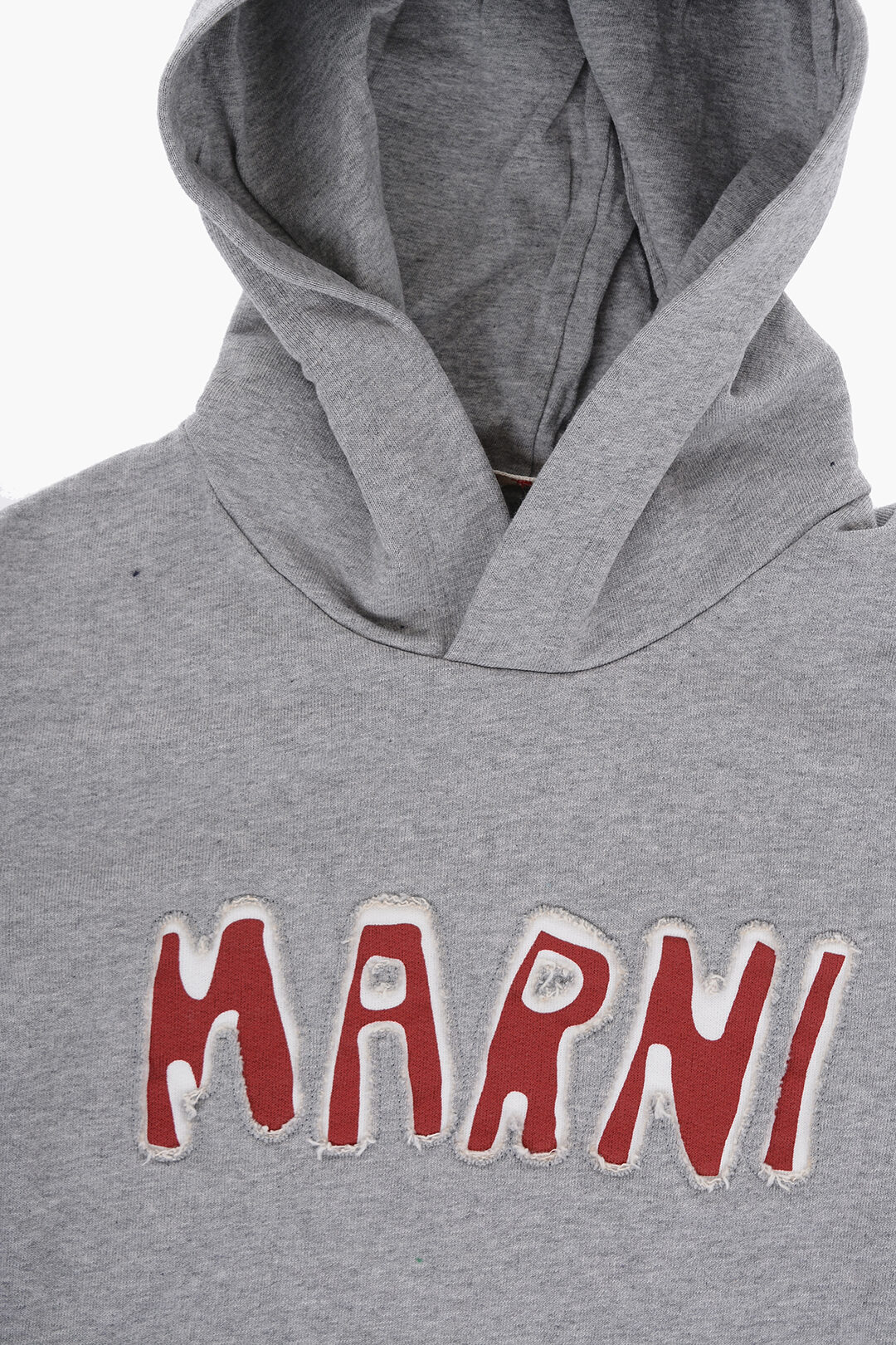 【MARNI】Printed Caos Logo スウェット Neutral Grey Grey jersey sweatshirt with Marni Caos logo | Marni