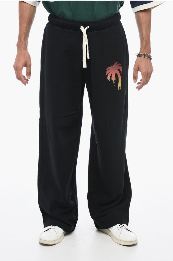 Shop Palm Angels Brushed Cotton I Love Palm Loose Fit Joggers