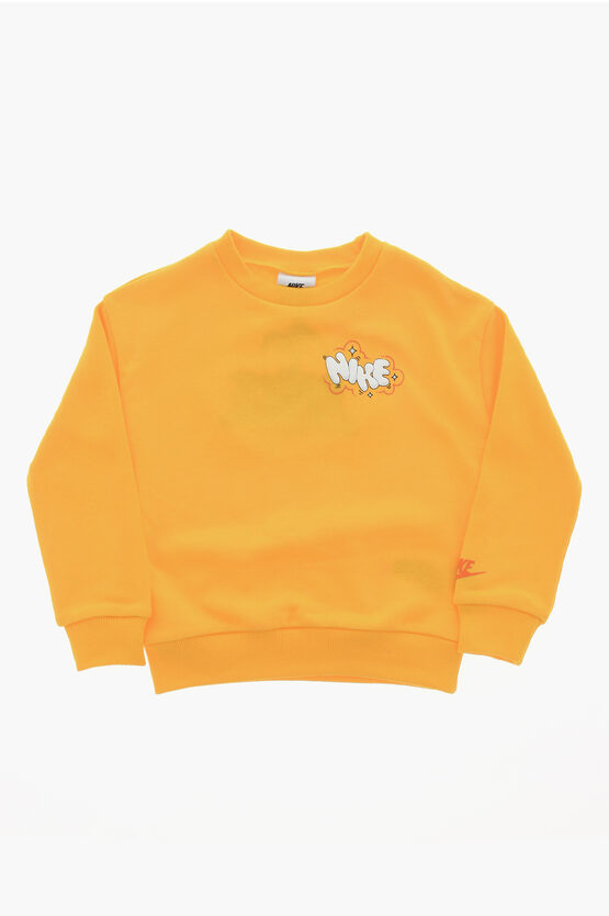 Brushed Cotton Joggers and Crew-neck Sweatshirt Set