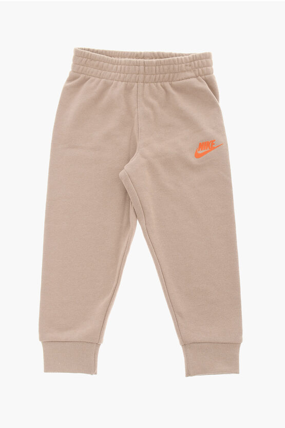 Brushed Cotton Joggers and Crew-neck Sweatshirt Set