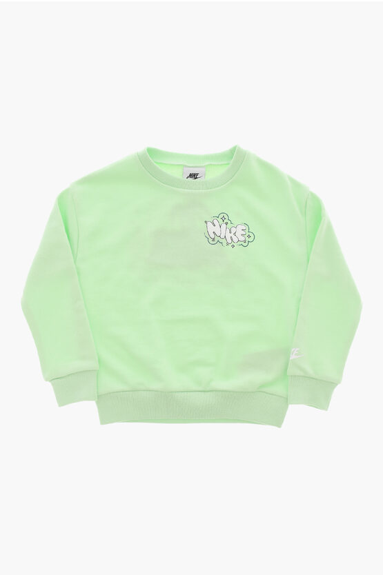 Brushed Cotton Joggers and Crew-neck Sweatshirt Set