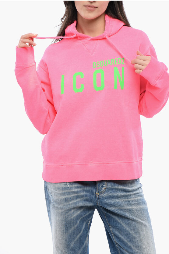 Dsquared2 Logo Printed Drawstring Hoodie