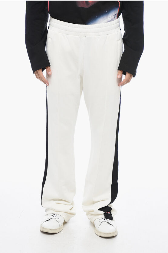 Shop Diesel Brushed Cotton P-zamper Pants With Contrasting Bands