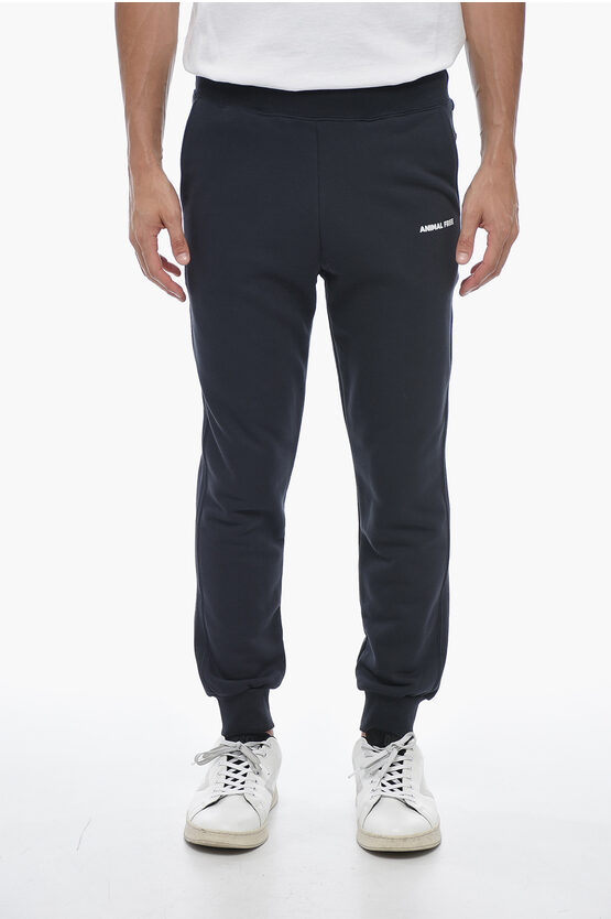 Save The Duck Brushed Cotton Robby Joggers With Contrasting Print