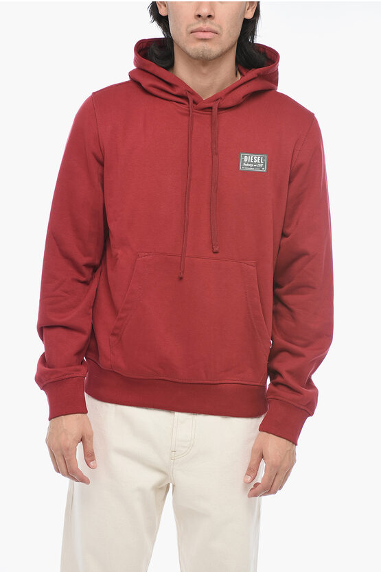 Shop Diesel Brushed Cotton S-ginn-hood-sp Hoodie