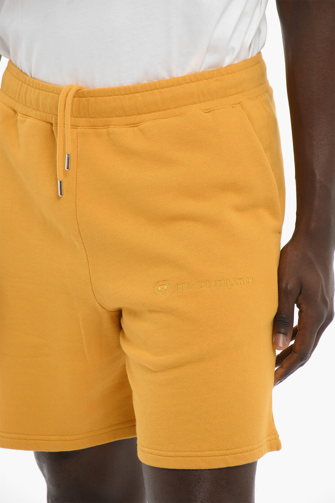 Bel Air Athletics Brushed Cotton Shorts with Embroidered Logo men ...