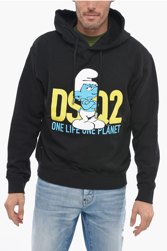 Dsquared2 Smurfs Cool Sweatshirt In Black