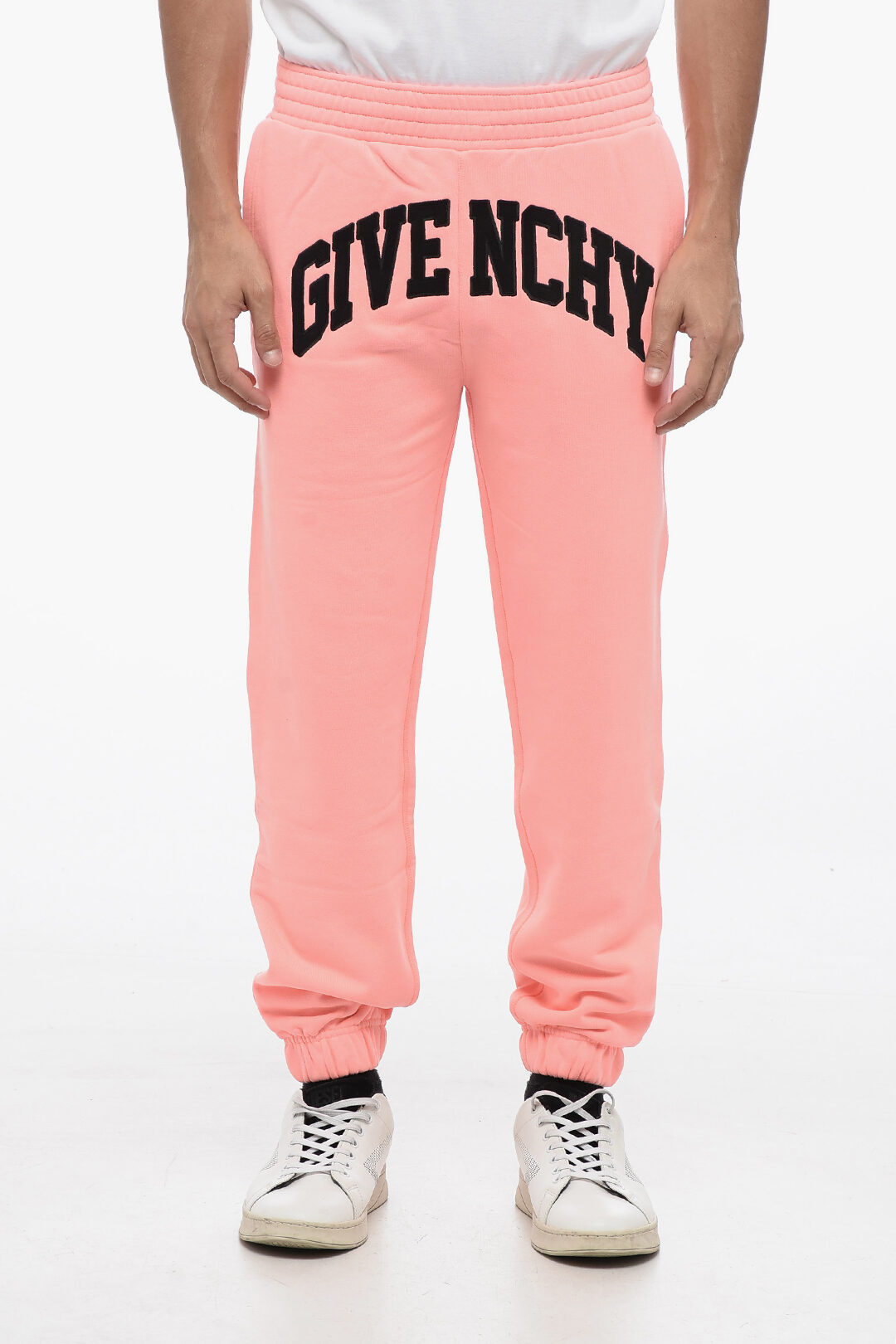 Givenchy Brushed Cotton Sweatpants with Logo Patch men Glamood Outlet