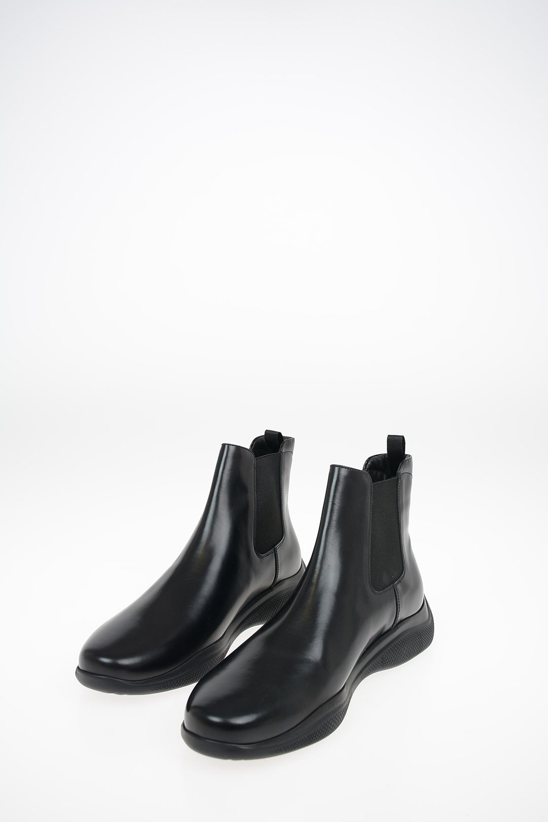 Prada Brushed Leather Chelsea Boots men - Glamood Outlet