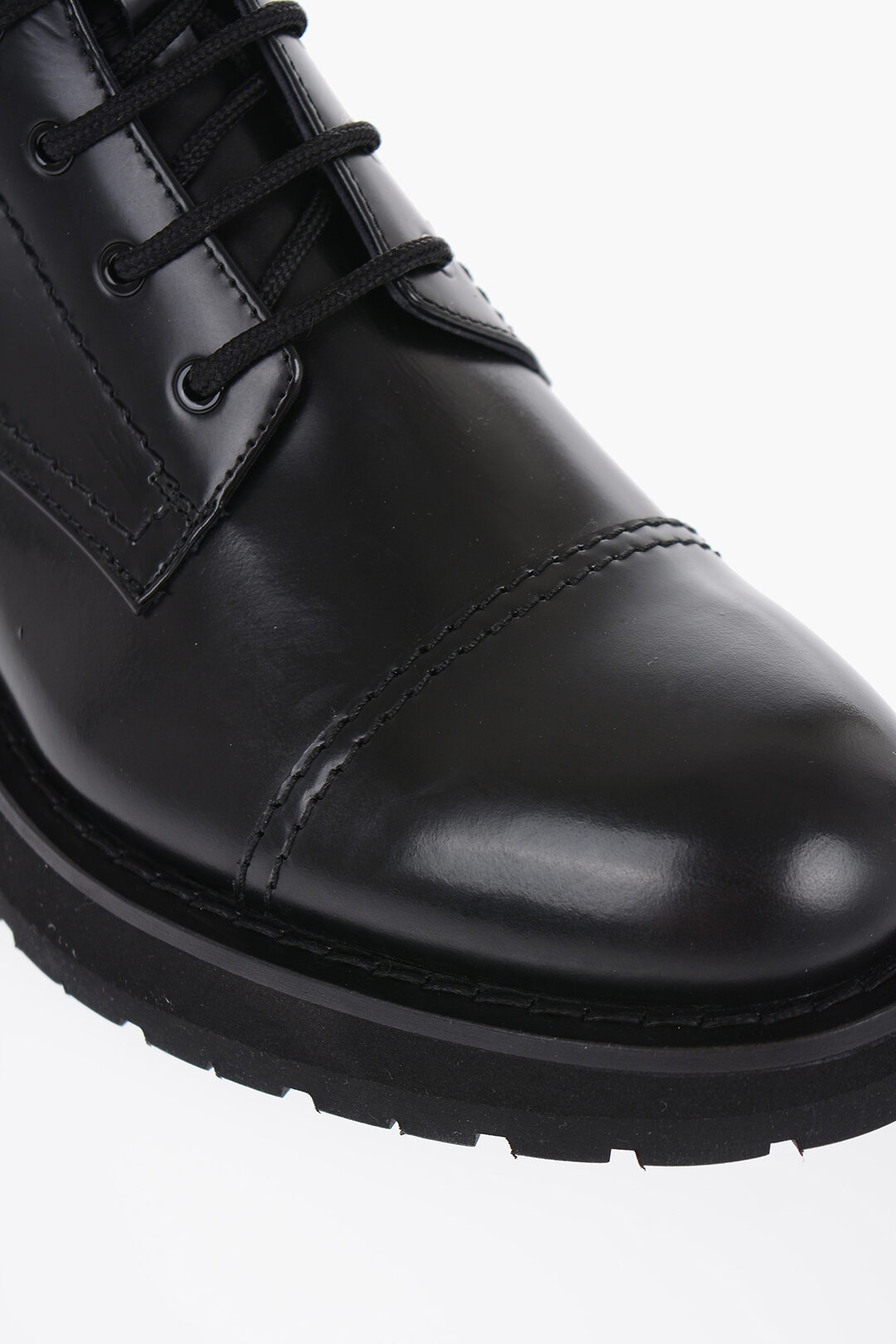 Black leather alexander mcqueen online