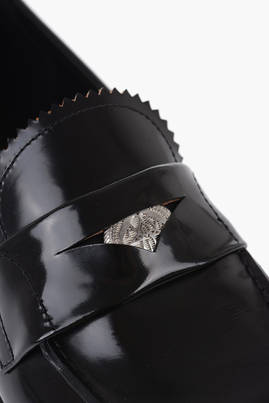 Alexander McQueen Brushed Leather Penny Loafers men