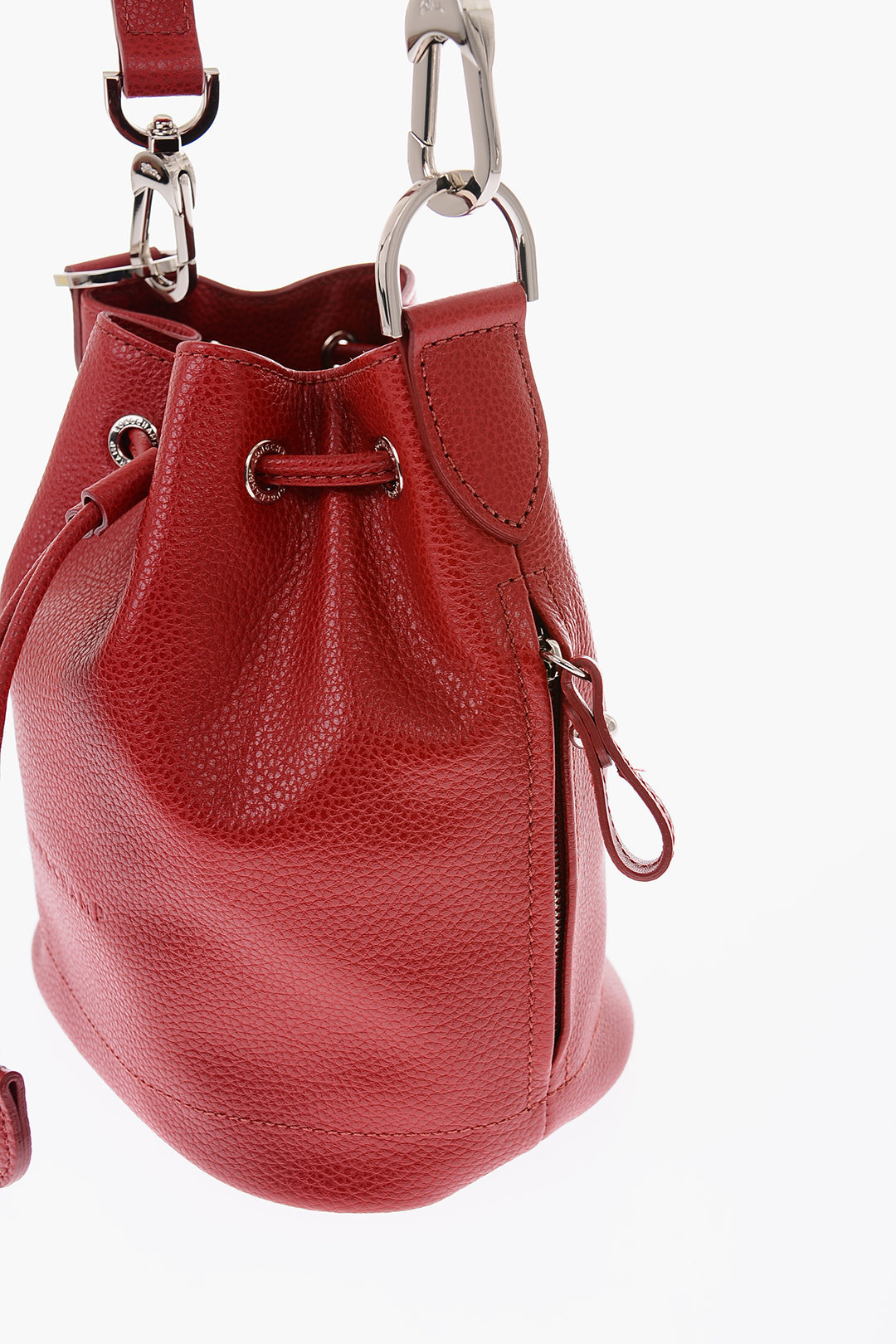 Longchamp Le Foulonné Small Bucket Bag in Natural
