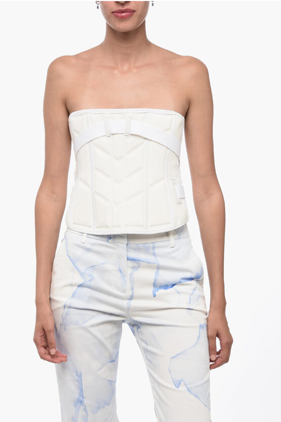 Shop Dior Buckled Corset With Embossed Logo