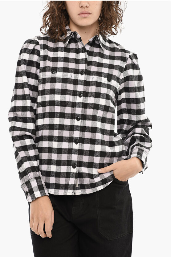 Woolrich Buffalo Check Shirt With Double Breast Pockets In Multi