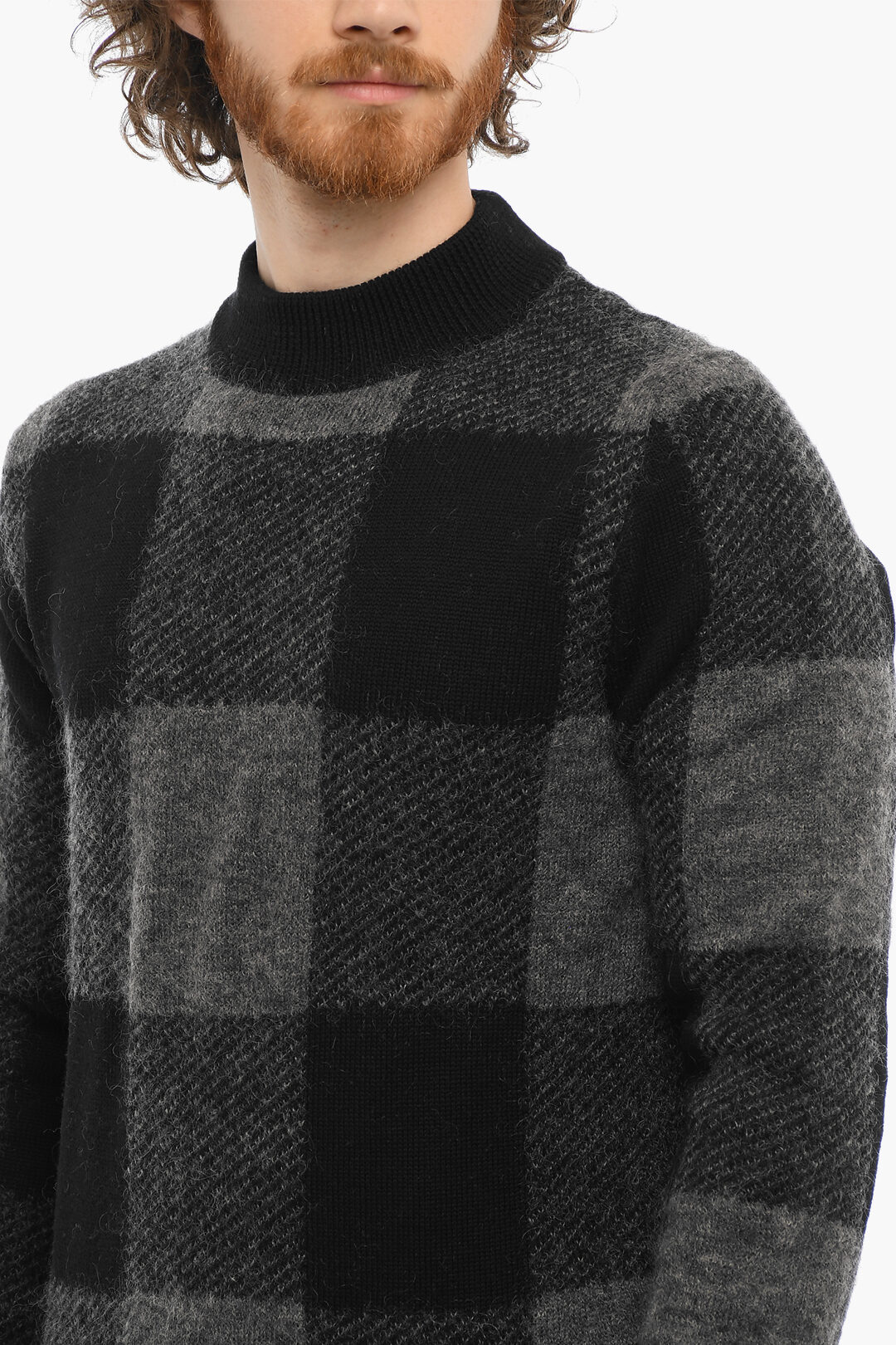 Woolrich Buffalo Checked Mock Neck Sweater men - Glamood Outlet