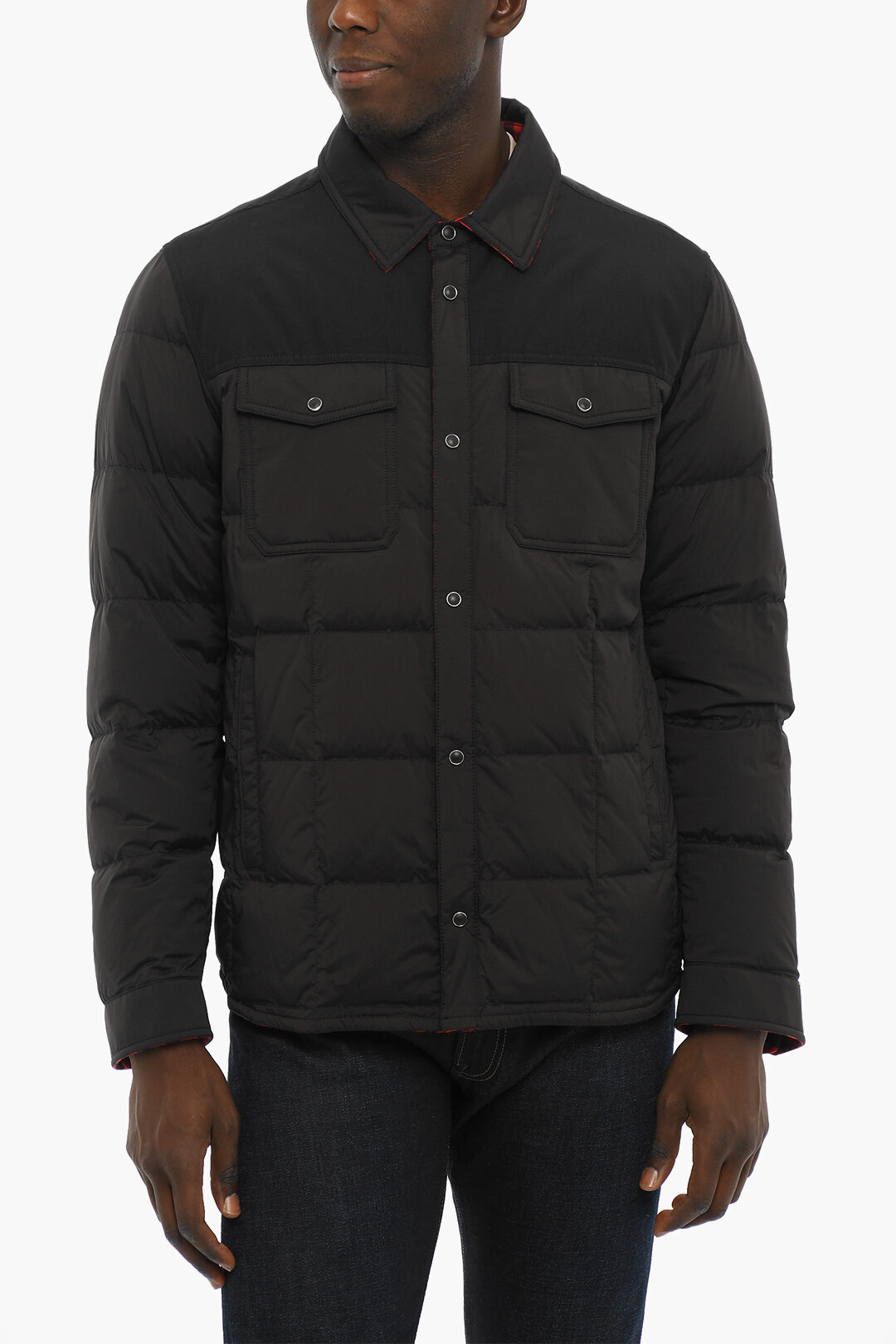 Woolrich Buffalo Checked Reversible Down Jacket men - Glamood Outlet