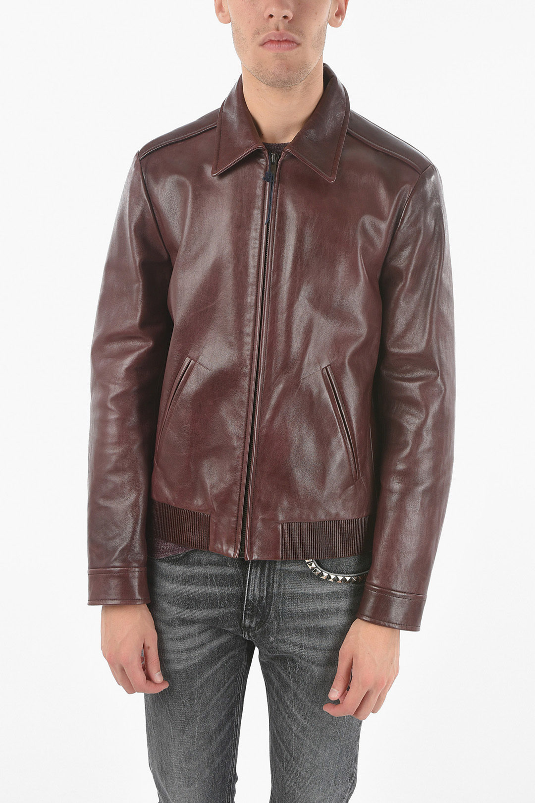 Top 67+ imagen leather prada jacket - Abzlocal.mx