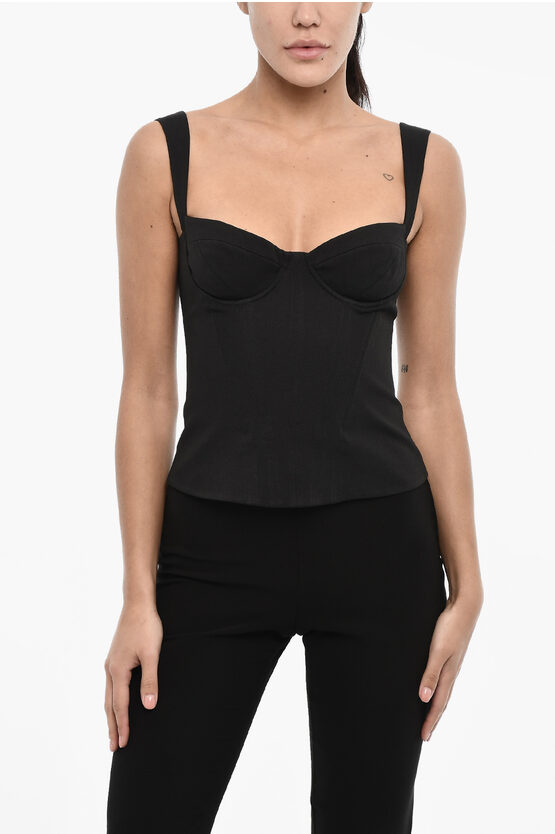 Dsquared2 Corset-style Logo-plaque Top