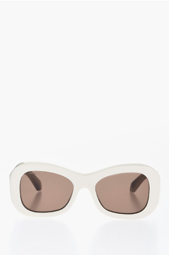 Off-white Butterfly Pablo Sunglasses With Contrasting Rods In Gray